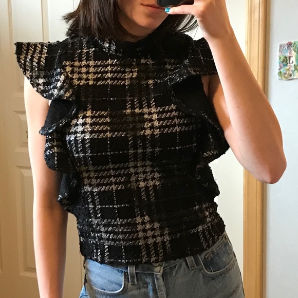 TFNC London Black & Silver blouse - Picture 6 of 8